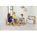 2-4 Yaş Turna Montessori Çocuk Oyun, Çalışma, Aktivite Masası ve Sandalyesi Seti